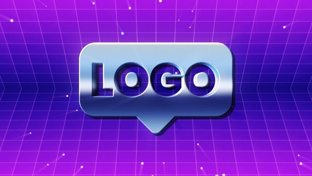 Retro Old School Program Logo Reveal Gradient