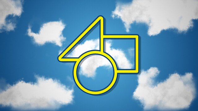 Toy Cartoon Clouds Floating Logo Reveal