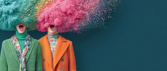 Vibrant Thoughts and Ideas Exploding into Vivid Colors