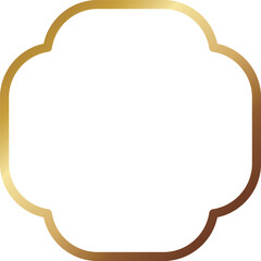 高級感のあるメタルフレーム　ゴールド