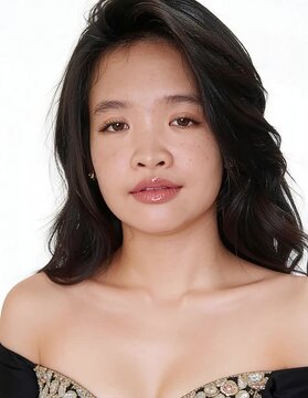 Cinematic close-up of a supermodel facing the camera every eyelash and skin pore in razor-sharp focus as she gently shifts poses with smooth, seductive yet tasteful movements