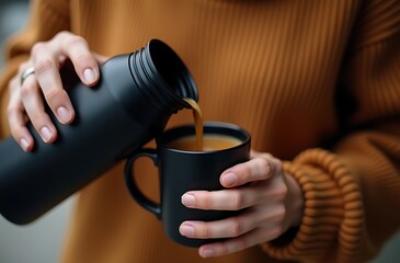 woman holding a cup of coffee