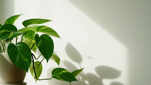 Botanical Interior Background with Natural Light