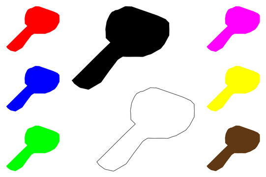 Baidoa city (Federal Republic of Somalia) map vector illustration, scribble sketch Baydhabo, Baydhowy or Baydhaba map