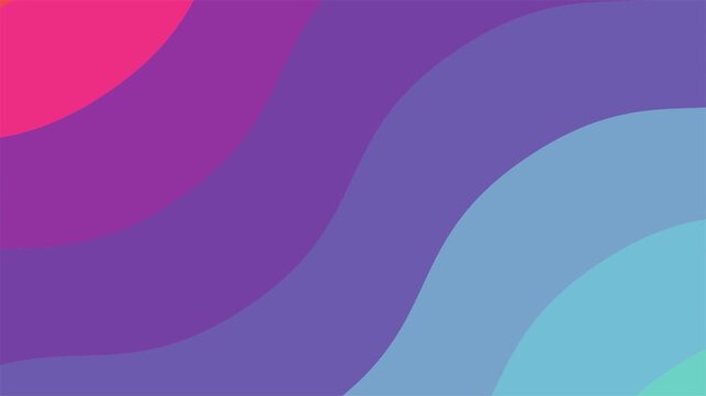 Abstract wavy background with smooth transitions between purple, blue, and green shades.