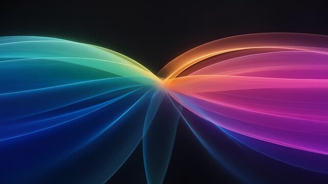 Vibrant colorful wave light abstract.