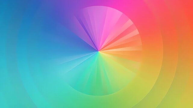 Vibrant colorful background with rainbow.