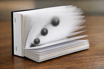 Dynamic Book Pages Flipping with Abstract Motion Blur