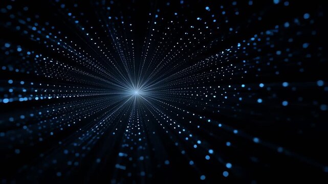 Glowing Light in Dark Space Background.
