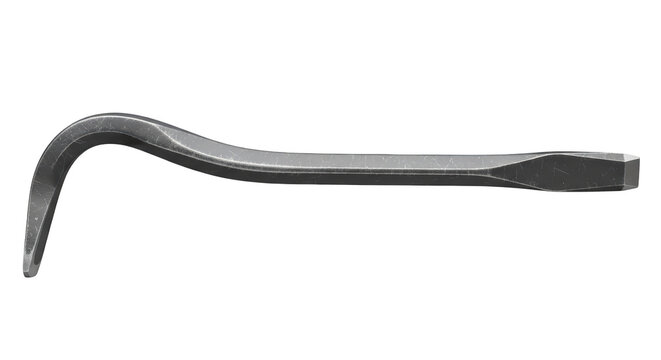 Steel pry bar tool for construction and demolition on transparent background png (निर्माण के लिए स्टील प्राइ बार मोंटिरोव्)