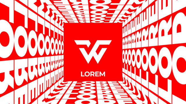 Modern Tunnel Kinetic Typography Logo Title Multi Format