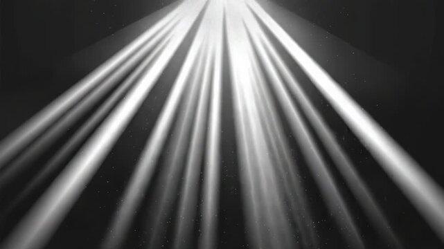 Video A black and white of rays of light