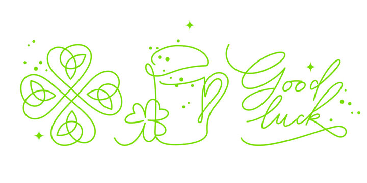 St. Patrick's day vector set