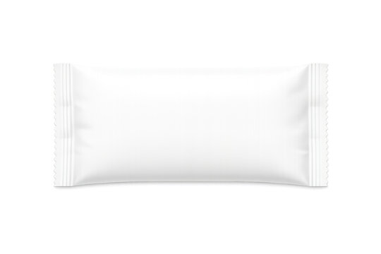 White blank food snack bar packaging mockup