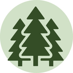 Fototapeta premium christmas tree icon