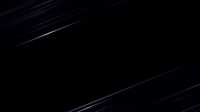 Dynamic white diagonal lines patternon black background