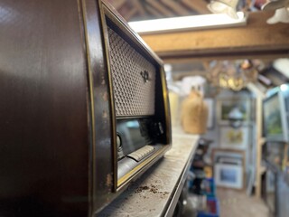 German Flea Market Junk Dealer Shed Full of Forgotten Treasures © Eugen