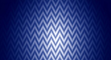 Abstract geometric pattern of glowing blue chevron shapes forming a symmetrical pattern on a dark background