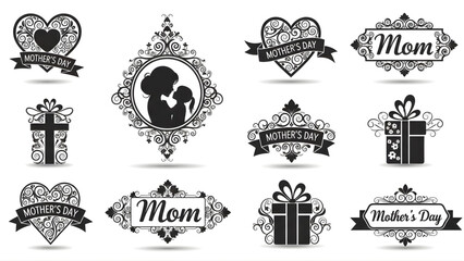 Mother's day decorative graphics