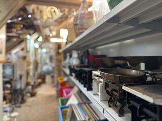 German Flea Market Junk Dealer Shed Full of Forgotten Treasures © Eugen