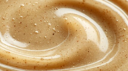 Vinaigrette texture emphasized with macro lens, creamy sheen, neutral background