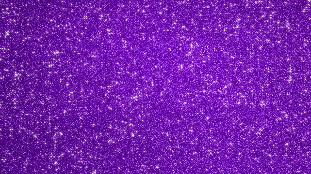 purple glitter texture with shiny glowing stars animation , violet cosmetics and beauty blank social media motion background