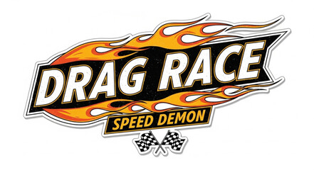 Drag Race Speed Demon Logo. © hadian