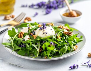 Rucola-Salat mit Lavendel & Honig-Dressing