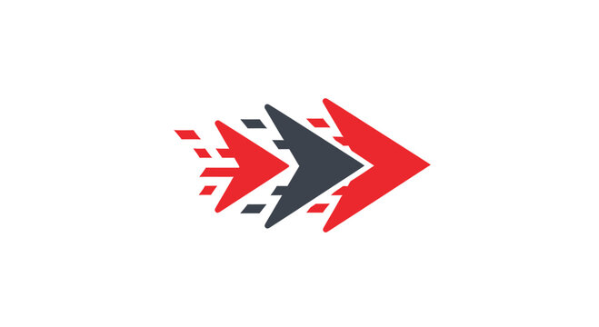 Minimalist Design Showing Speed, Acceleration, and Forward Movement in Graphic Form