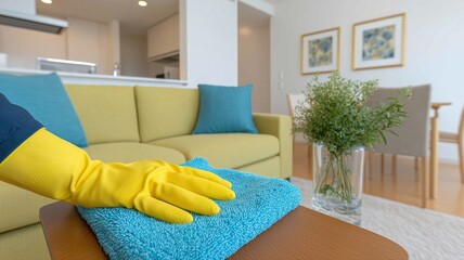 明るい装飾とすっきりとしたラインでインテリアデザインのインスピレーションとなるミニマルな日本の家のステージング