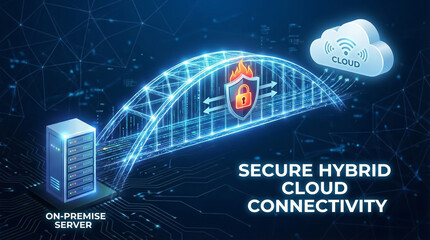 Secure Hybrid Cloud Connectivity and On-Premise Server Network Integration with Firewall Protection