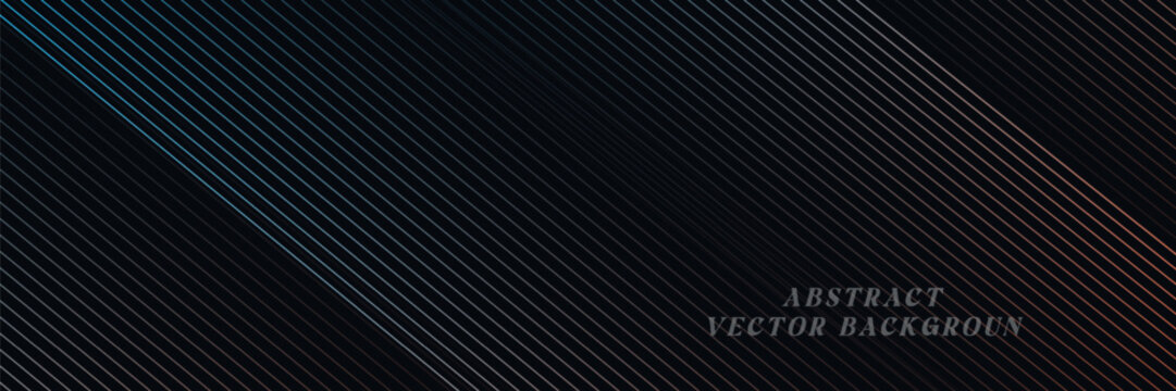 3D orange blue techno abstract background overlap layer on dark space with glowing lines decoration. Modern graphic design element future style concept for banner, flyer, card, or brochure cover