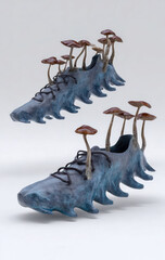 Athletes foot. Shoe hygiene Experimental research examining fungi emergence from blue shoe sole within laboratory