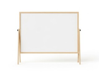 Obraz premium Minimalist wooden frame mirror with simple design