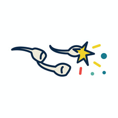 Icon for Fireworks or Independence Day - 4th of July Party Snappers Poppers Bang Snaps