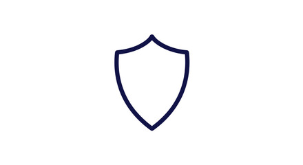 Minimalist Shield Emblem Represents Security and Protection with Vector Graphic Design