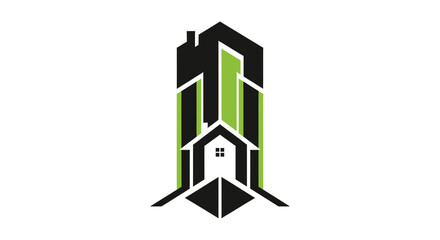 Fototapeta premium Modern Abstract Architecture Design Depicting a Residential and Commercial Property Concept