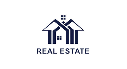 Fototapeta premium Modern Abstract Real Estate Logo Design For Property Agencies And Businesses