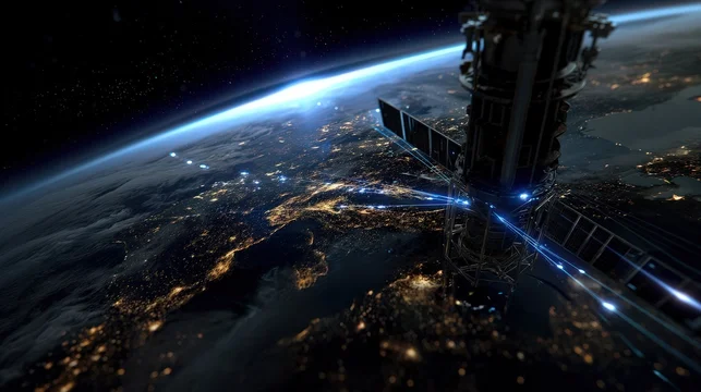 Orbital Data Center Station Connecting Global Network With Targeted Data Beams Over Europe