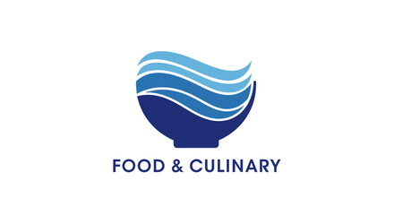 Fototapeta premium Modern Culinary Design Featuring Waves and Bowls with Perfect Composition and Harmony
