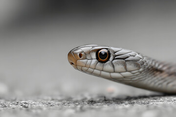 Obraz premium Macro shot of a snake's head