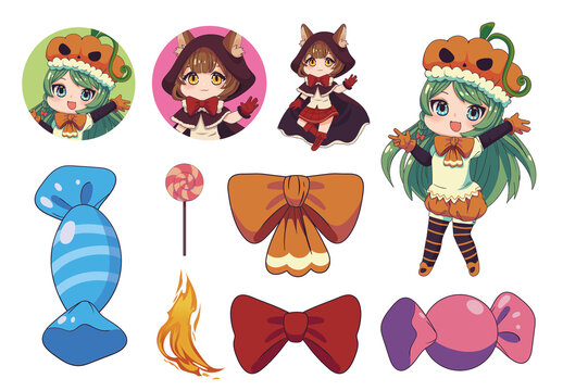 Anime Illustration Design Set