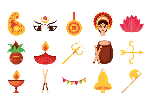 Navratri Illustration Set