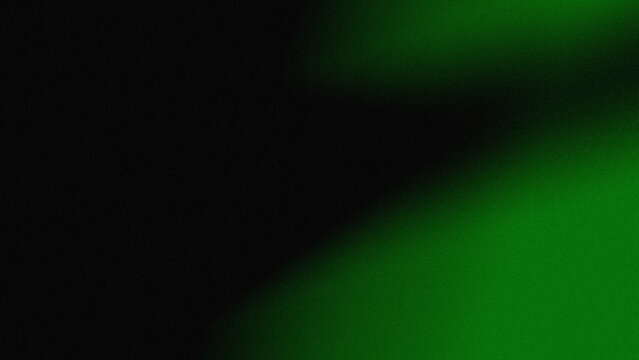 Solid black background with a vibrant green glow in corner.