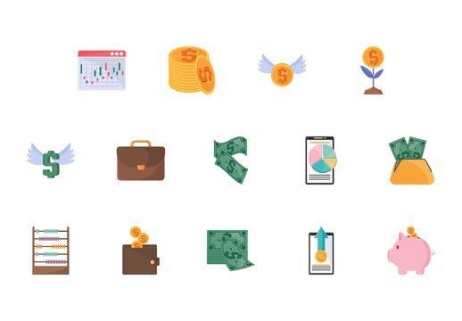 Finance Money Illustration Set