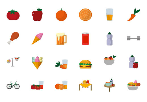 Nutrition Icons Set