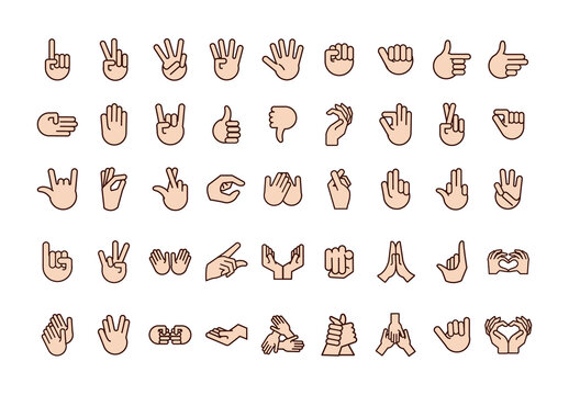 Hand Gesture Design Set