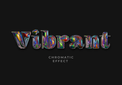 Iridescent Chromatic Text Effect