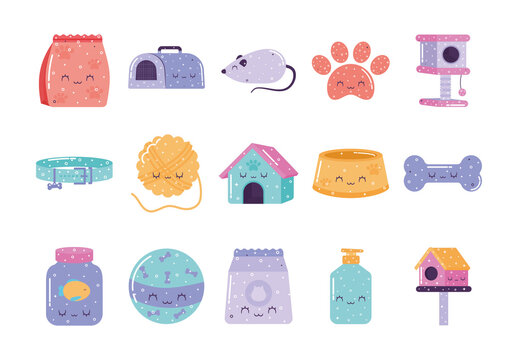 Kawaii Pet Illustration Set