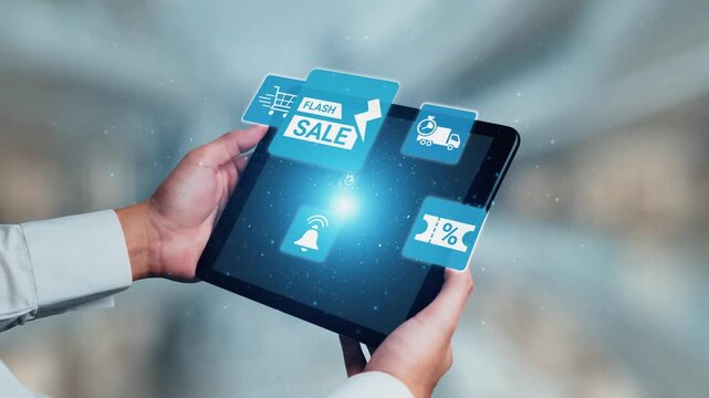 Flash sale icons show ecommerce, flash sale discount, and digital promotion. Flash sale drives customer shopping, flash sale marketing, and conversion growth. Gist
